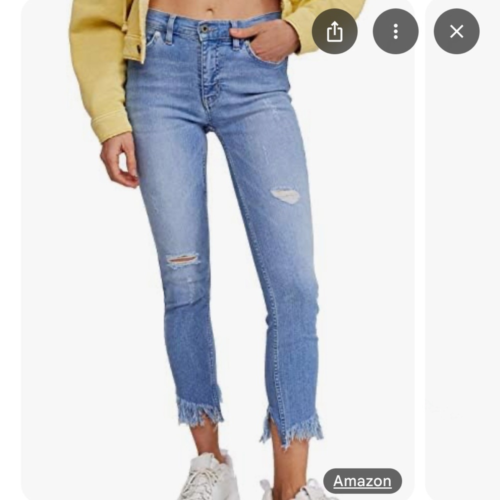 FP great heights frayed skinny jeans